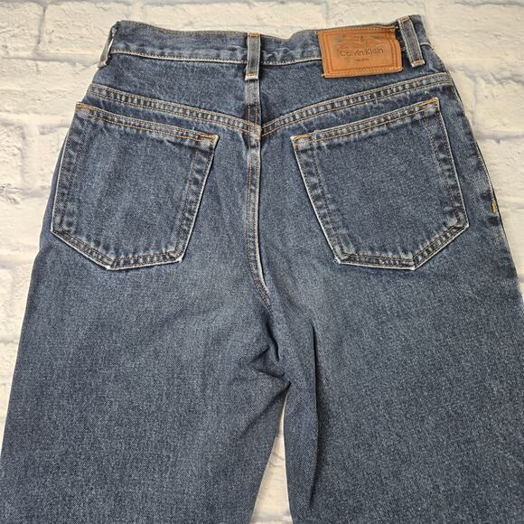 Vintage Union Made Calvin Klein Jeans Women's USA 90s size 4 Straight Leg - Picture 4 of 16